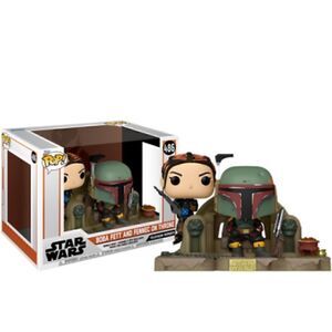 ‎Funko Pop Star wars Boba fett and fennec on throne 486
